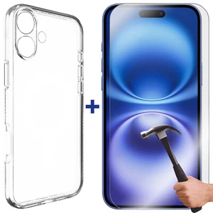 For Apple iPhone 16 PLUS Phone Case Cover and Tempered Glass Screen Protector - Picture 1 of 12