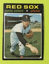 1971 TOPPS SONNY SIEBERT #710 RED SOX VG/EX