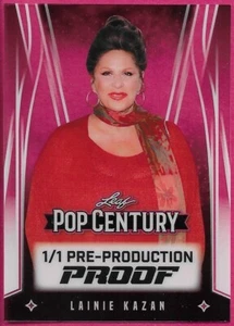 2025 Leaf Metal Pop Century LAINIE KAZAN Clear Pre-Production Proof 1/1 - Picture 1 of 2