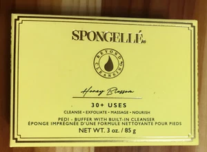 Spongelle PEDI ~ FIORI DI MIELE infusi tampone spugna esfolia piedi 3 once nuovo💥 - Foto 1 di 2