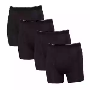 Kirkland Signature Men's 4 Pack Boxer Shorts Black Size Small - Picture 1 of 2