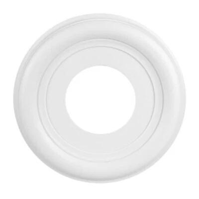 Portfolio 10 Inch Ceiling Medallion Light Fixture Fan White Finish PAINTABLE 10" - Image 1 of 4