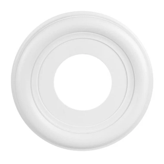 Portfolio 10 Inch Ceiling Medallion Light Fixture Fan White Finish PAINTABLE 10" - Image 1 of 4