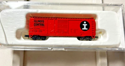 IC 37599 Illinois Central 40' Hi Cube Boxcar ConCor #0001-001755 N Scale NIB - Image 1 of 4