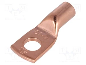 Kabelschuh: Rohrkabelschuh 10mm2 M6 Klemmverbindung L: 21,5mm KM10/6 isoliert( - Bild 1 von 1