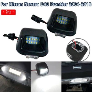 1 Pair Left & Right License LED Number Plate Light for Car Nissan Navara D40 NEW - Picture 1 of 12