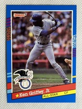 1991 Donruss Ken Griffey Jr. #49 All Star Baseball Card Seattle Mariners HOF