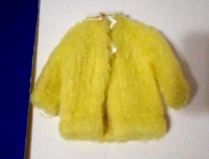 CHAQUETA ABRIGO DE PIEL SINTÉTICA PATRÓN #1513 AMARILLA YOUNG IDEAS EXCLUSIVA DE SEARS 1970 - Imagen 1 de 3