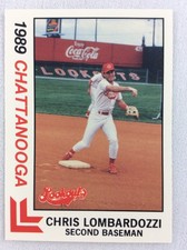 1989 Chattanooga Lookouts-Southern League-BEST Baseball Card-Chris Lombardozzi