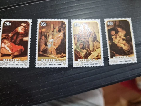 NIUE 1981 SG 448-451 CHRISTMAS MNH Cover