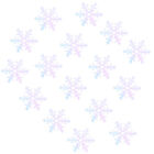  600 Pcs White Cloth Christmas Snowflake Confetti Party Table Scatter Sequins