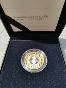 Moneda de dos libras Jane Austen 2017 Silver Proof £2 200 aniversario - Imagen 1 de 5