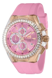 TechnoMarine TM-121164 NEW Cruise Glitz 45mm Rose Gold Pink Dial & Strap - Picture 1 of 5