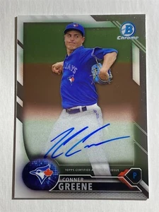 CONNER GREENE Bluejays 2016 Bowman Chrome #BCAP-CG AUTO Autogramm (BB4)-1 - Bild 1 von 2