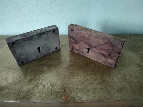 2 x old Antique rim locks Cover