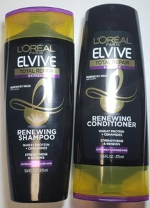 L'oreal Elvive Total Repair Extremely Damage Hair Shampoo & Conditioner 12.6 oz - Picture 1 of 9