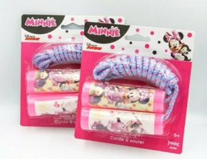 NEW LOT of 2 Disney Junior Minnie Mouse Corded Jump Ropes Multi Color Age 6+ - Picture 1 of 2
