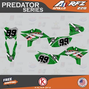 Graphics Kit for Apollo Z20 Z40(RFZ Z 20 40) Predator Series- Green - Picture 1 of 6