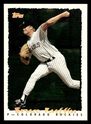 Bruce Ruffin 1995 Topps #392 Colorado Rockies Holo - Image 1 of 2