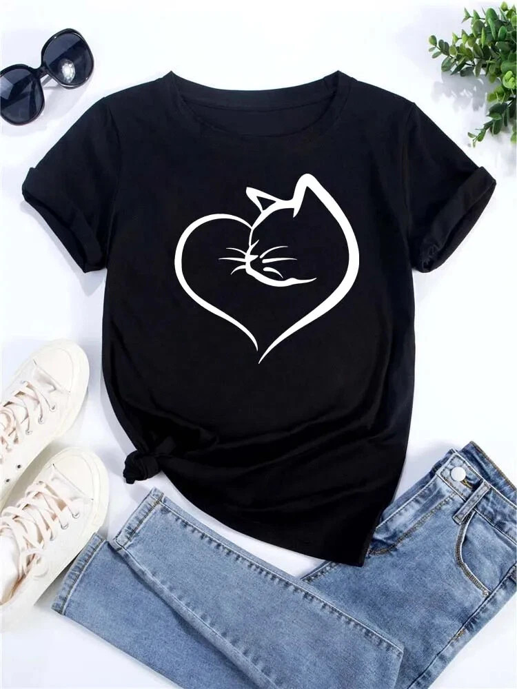 cat print t shirt products for sale | eBay