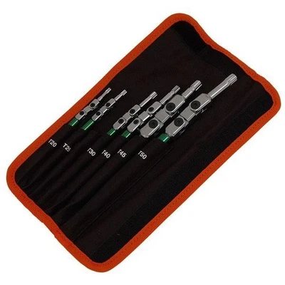 6pc Jointed Torx Wrench Set Multi Jointed Rotating Handle Star Screwdriver 3452 - Image 1 of 4