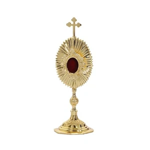 1633 reliquary reliquary monstrance house altar gilded around 24 cm NEW - Picture 1 of 1