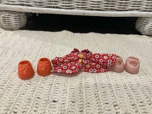 Vintage Strawberry Shortcake Doll Red Slip On Shoes & Pink And shirt. - Picture 1 of 8