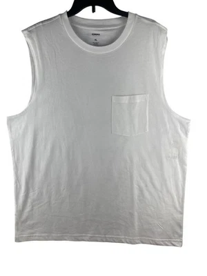 Sonoma Mens  XL Muscle Tank Top Sleeveless White Pocket - Image 1 of 4