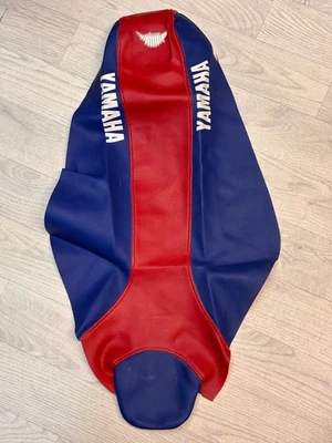 Sitzbank-Bezug für Yamaha YZ 250 2003 Seat Cover rot blau - Bild 1 von 2