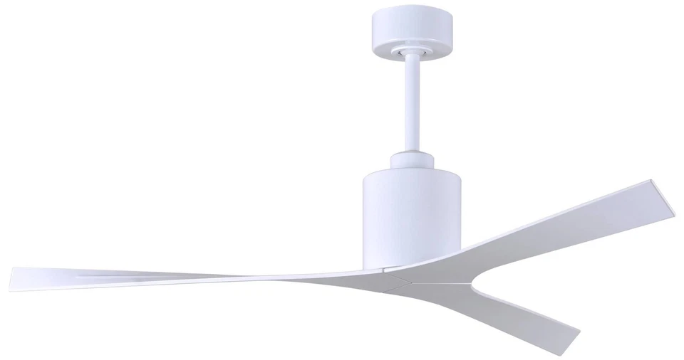 56" Matthews Molly Gloss White Modern Outdoor Ceiling Fan with Remote - Image 1 of 1