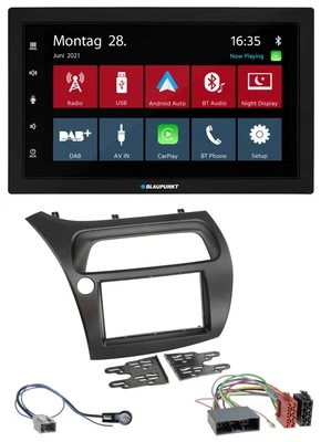 Blaupunkt MP3 Bluetooth DAB 2DIN USB Autoradio für Honda Civic (2006-2012) - Bild 1 von 4