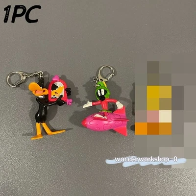 Looney Tunes Daffy Duck Marvin the Martian Pendant Keychains Vintage Model 1PC - Image 1 of 4