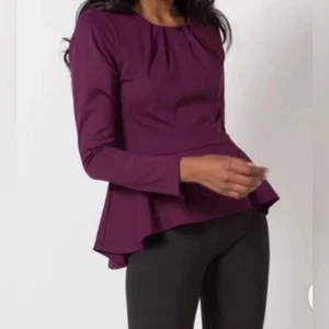 Betabrand Milliarden Dollar Schößchen Burgunder Pflaume groß NEU Officecore abnehmen - Bild 1 von 8