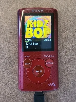 Sony Walkman NWZ-E383 红色 MP3 播放器 仅零件 阅读 — 第 1/4 张图片