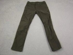 1620 Pants Adult W 32 L 31 Green Slim Fit Cordura Double Knee Mens Made in USA - Picture 1 of 16