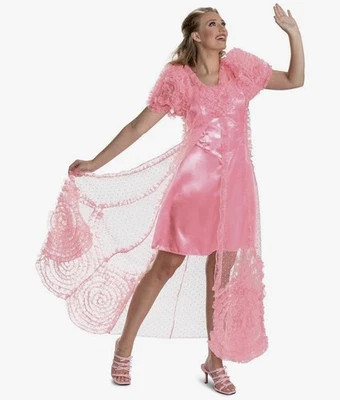 Disfraz de Wicked Glinda para mujer XL 16/18 rosa disfraz de lujo Mago de Oz volante Foto 1 de 4