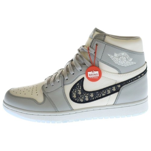 DIOR X JORDAN NIKE XDIOR AIR JORDAN 1 HIGH OG CN8607 002 DIOR SNEAKERS ALTE BIANCHE Usate fd4