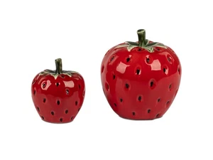 Formano Erdbeere Deko Objekt Porzellan 13 cm Handbemalt (#384 S) - Bild 1 von 1