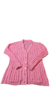 Suéter de punto con cable estilo cárdigan Hudson de colección para mujer talla SM Granny Core - Imagen 1 de 9