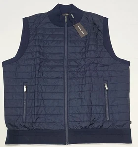 New with tags Mens Michael Kors Navy Blue Insulated Quilted Vest Jacket XXL - Picture 1 of 7
