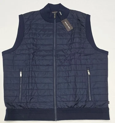 New with tags Mens Michael Kors Navy Blue Insulated Quilted Vest Jacket XXL - Image 1 of 4