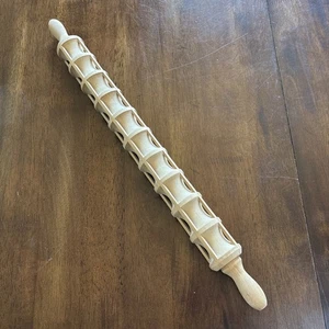 Rodillo raviolis madera vintage 24" 10 ranuras X 4 ranuras - Imagen 1 de 4