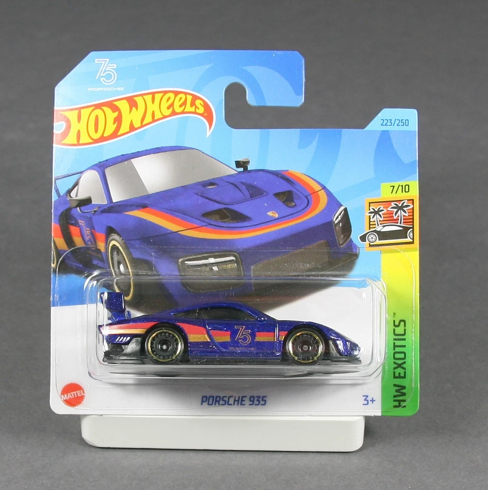 Hot Wheels Exotics 2023 2019 Porsche 935 935/19 blu HKH96 1/64 - Immagine 1 di 1