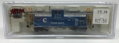 Atlas 30558 escala N Chessie Safety EV Caboose #903246 nuevo en caja Foto 1 de 2