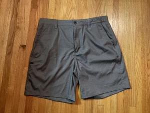 Men's Gray Golf Beach Shorts Stretch Quick Dry Lightweight W Pockets - Picture 1 of 3