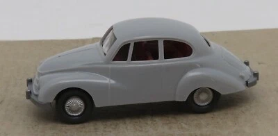 Micro WIKING Ho 1/87 DKW F89 Grigia Interno Rosso #10122 No. Box - Immagine 1 di 4