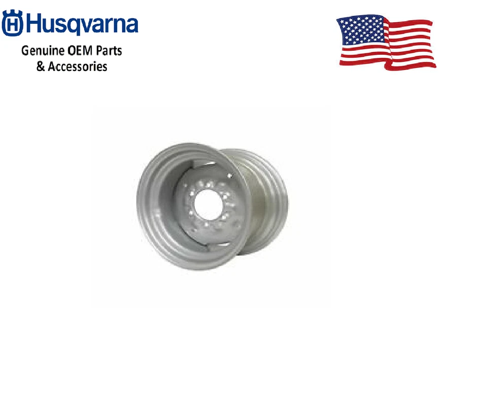  Genuine Husqvarna Craftsman Kit Hub 16X5 38 Gray Rim Only 532419858 - Image 1 of 1