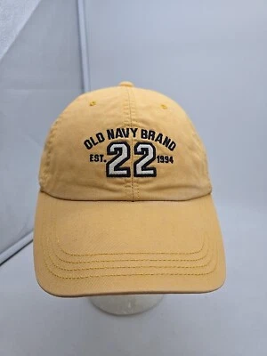 Antigua marca Navy Est. 1994 "22" Amarillo Bordado Ajustable Adulto Foto 1 de 4