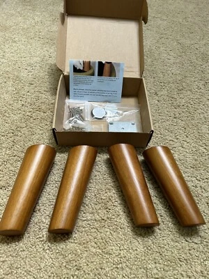 Bikini Sweet Melodi Furniture Replacement Parts Set Of 4 Legs Oak Mid Century - Image 1 of 4