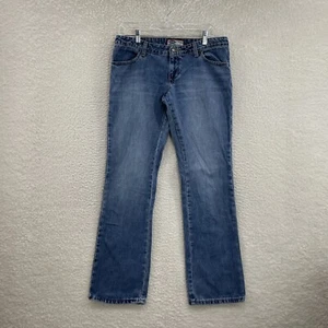 Y2K Vintage Old Navy Jeans 12 30 Low Rise Bootcut Flare Pocketless Denim - Picture 1 of 12